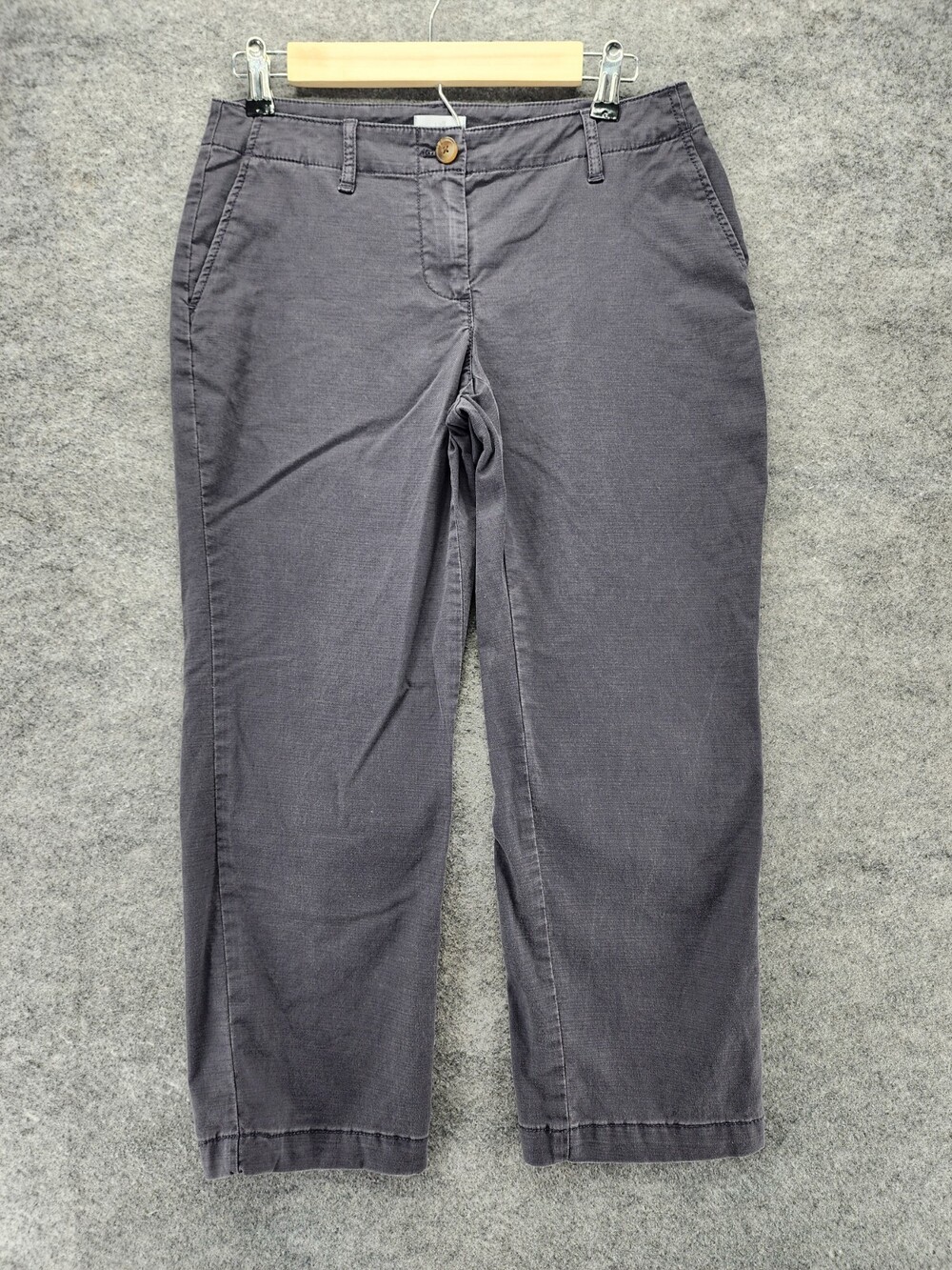 J Jill Pants Womens 4 Petite Gray Capri Low Rise 29x23"